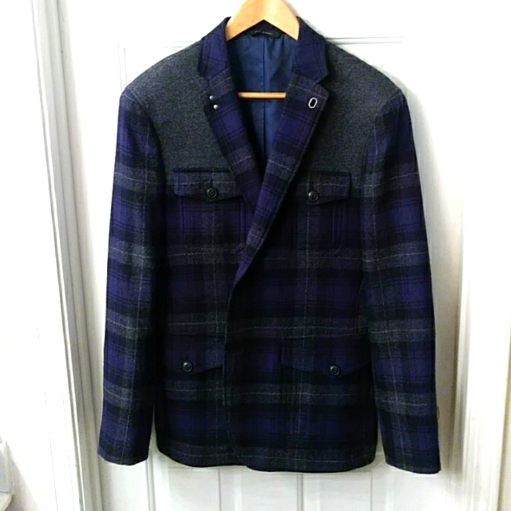 Banana Republic Mens Wool Sport Coat 42 R Slim Fit.